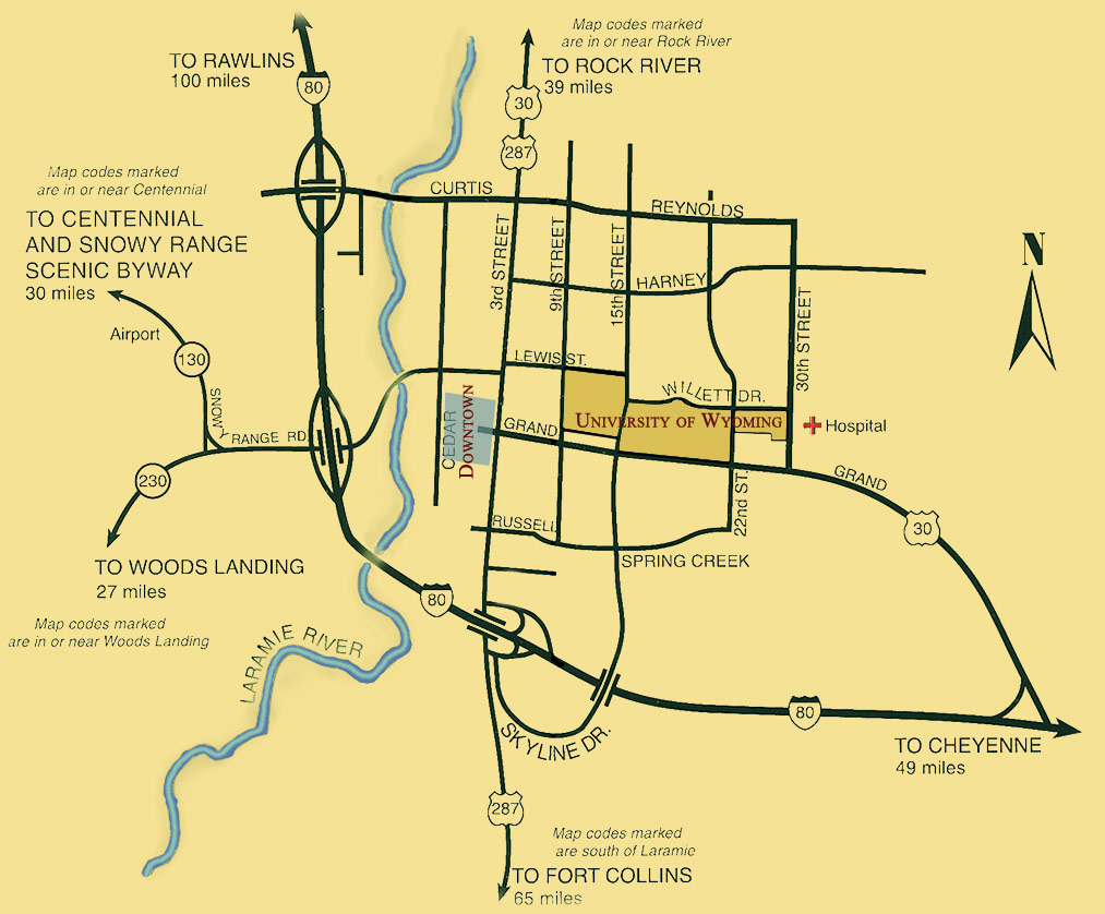 Laramie City Map - Laramie Wyoming • mappery