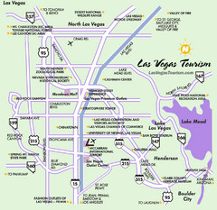 Las Vegas, NV Tourist Map