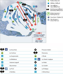 Le Chantecler Ski Trail Map