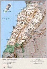 Lebanon Country Map
