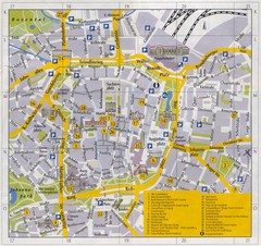 Leipzig Inner City Tourist Map