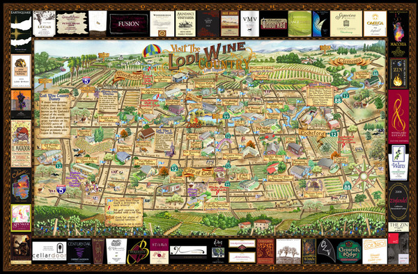 Lodi Valley Wine Map & Visitors Guide