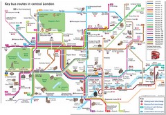 London Central Bus Routes Map