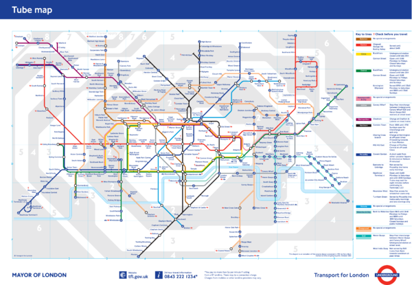 london underground map zones 1 and 2. London Underground map.