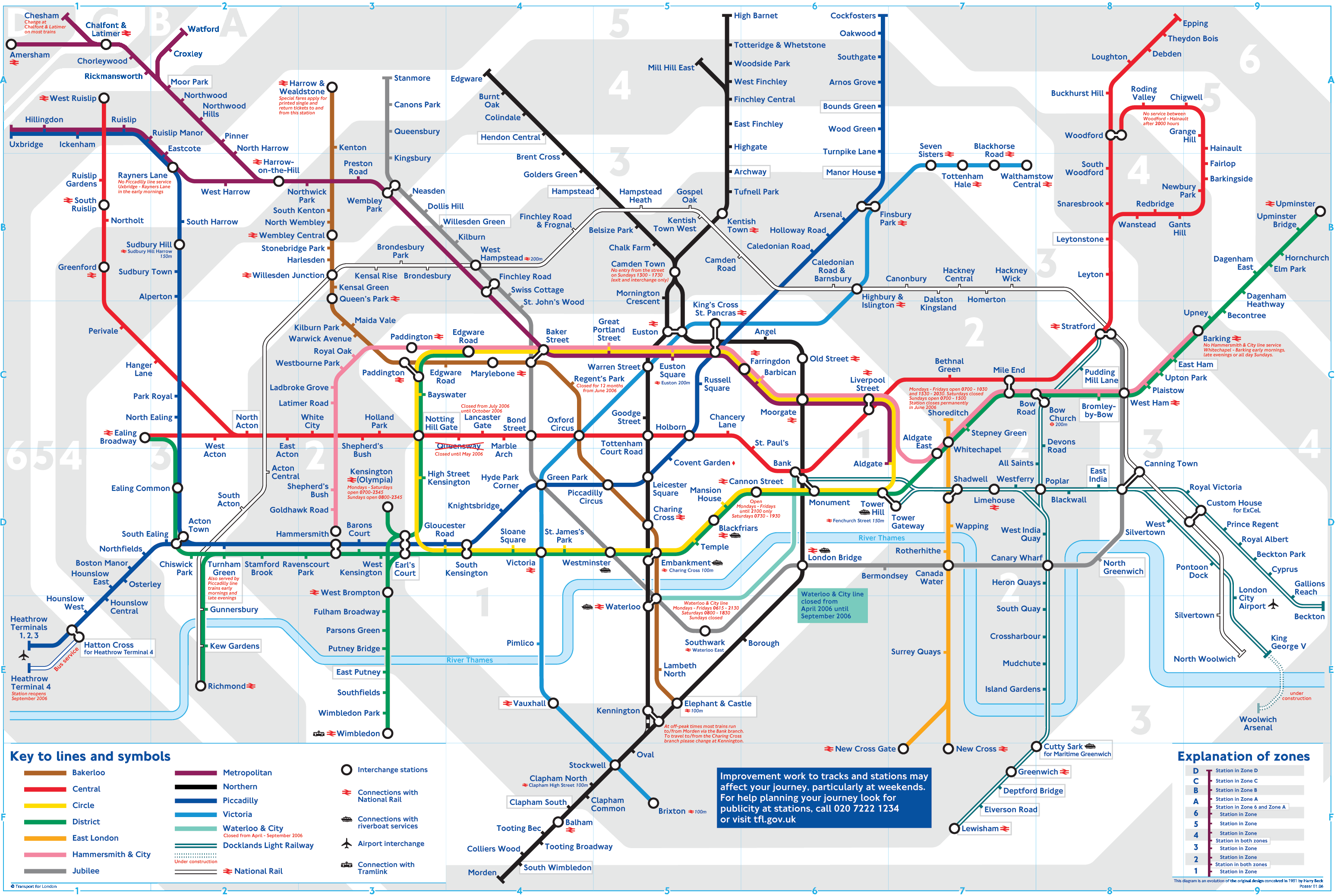 London Underground Tube Map - London England • mappery