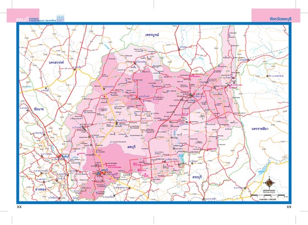 Lopburi, Thailand Map