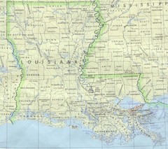 Louisiana Tourist Map