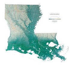 Louisiana Wall Map