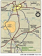 Louisville National Parks Map