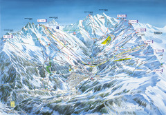 Piste Map for Meribel, France