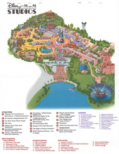 walt disney world florida map. The Walt Disney World Studios