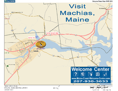 Machias, Maine, USA Map