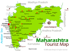 Maharahtra Tourist Map