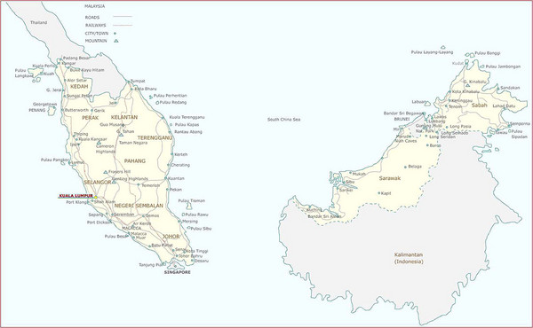 Satellite Map Malaysia