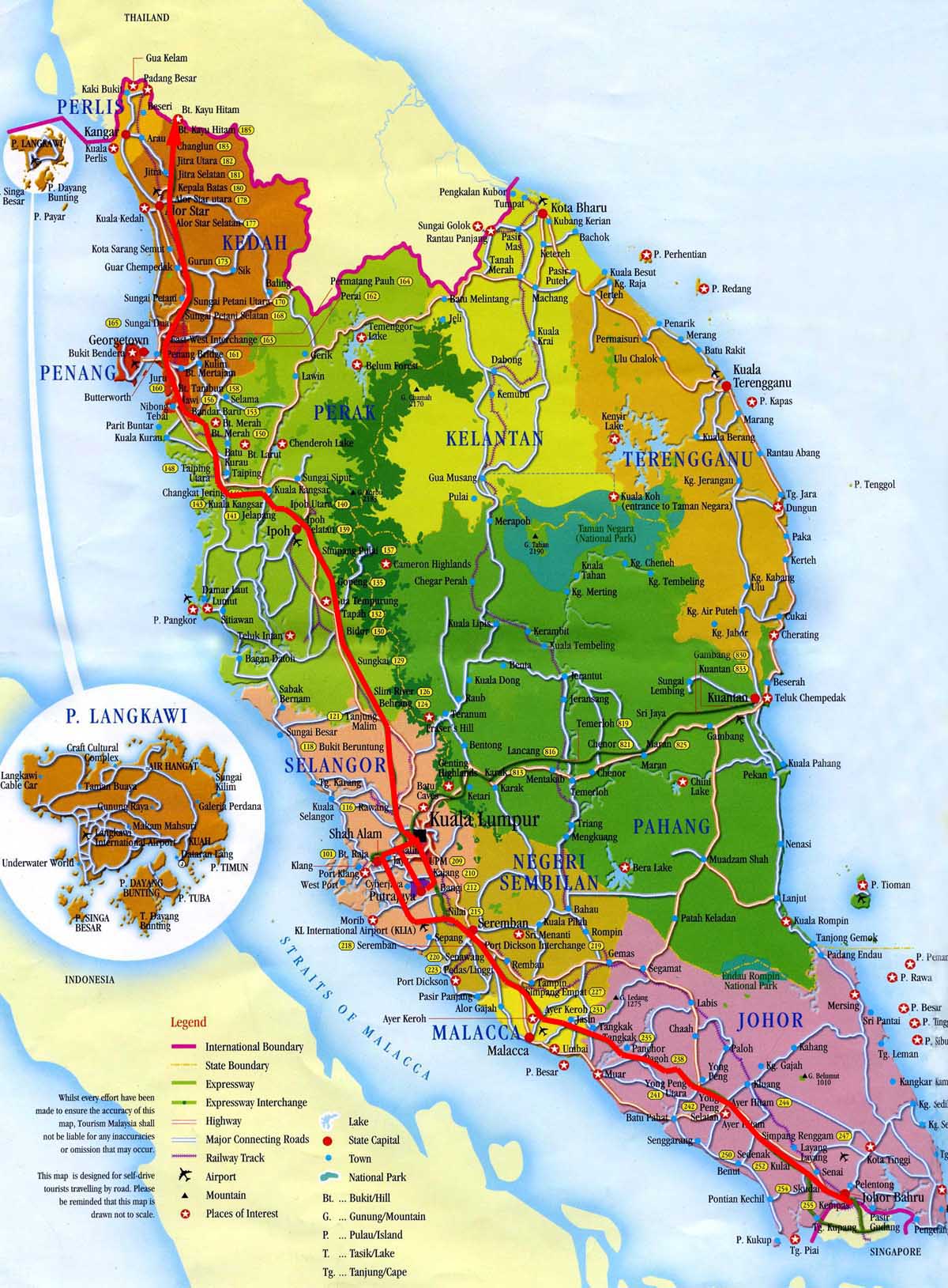 Malaysia Map - Malaysia • mappery
