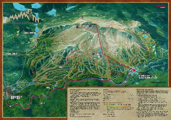 Fullsize Mammoth Mountain Bike Park Map