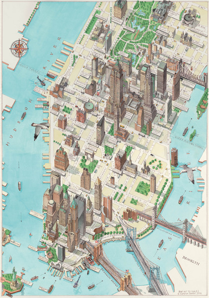 Manhattan New York Map