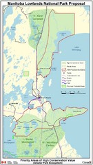 Manitoba Lowlands National Park Tourist Map