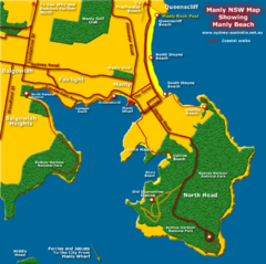 Manly Beach Map