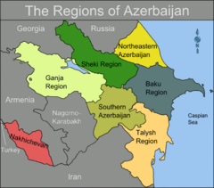 Map Of Azerbaijan Regions