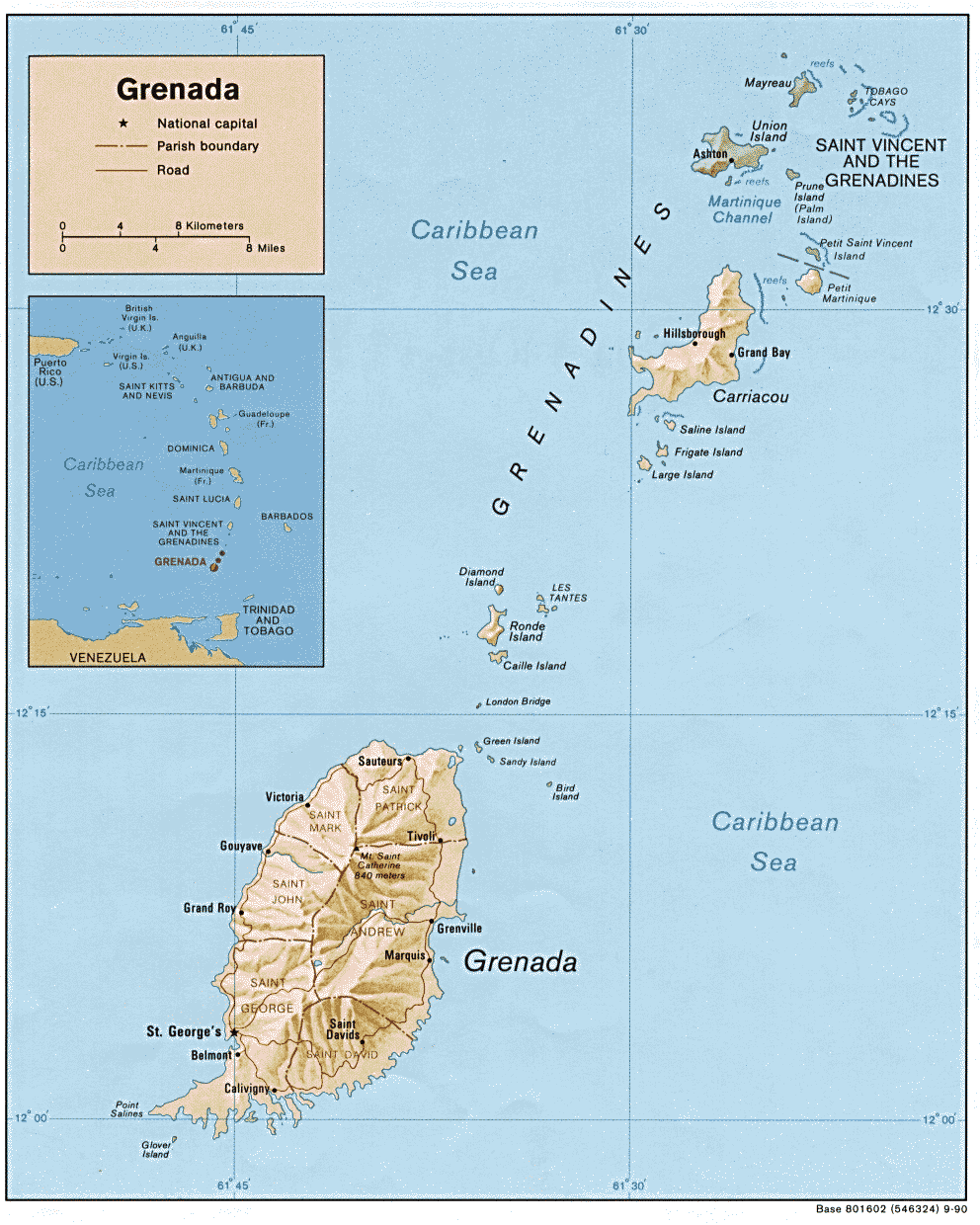 Map Of Grenada Grenada • Mappery