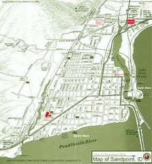 Map of Sandpoint, Idaho