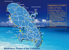 Martinique Tourist Map