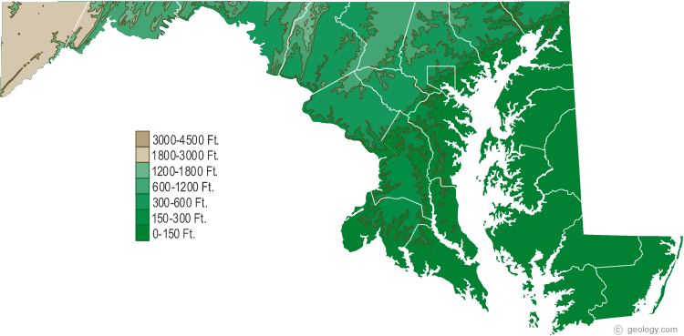 Maryland-Elevation-Map.gif