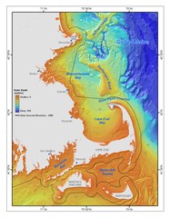 Massachusetts Bay sea floor Map