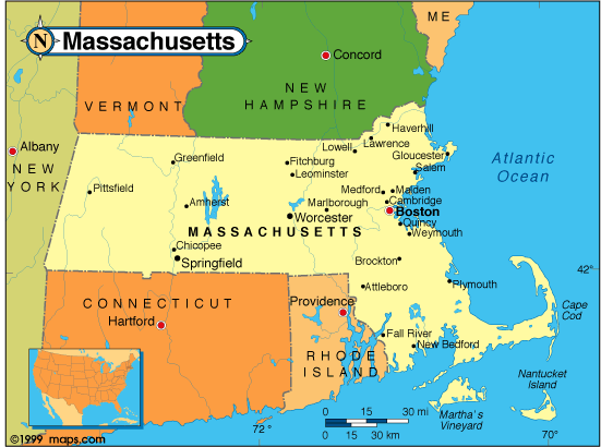 map of massachusetts cities. Massachusetts Cities Map