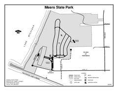 Mears State Park, Michigan Site Map