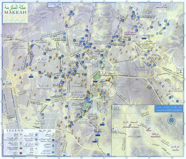 Fullsize Mecca City Map