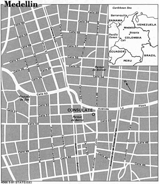 Medellin City Tourist Map