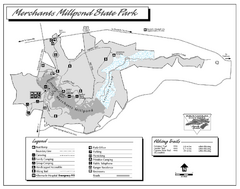 Merchants Millpond State Park map