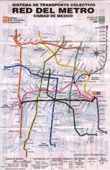 Mexico City, Mexico Metro System Map