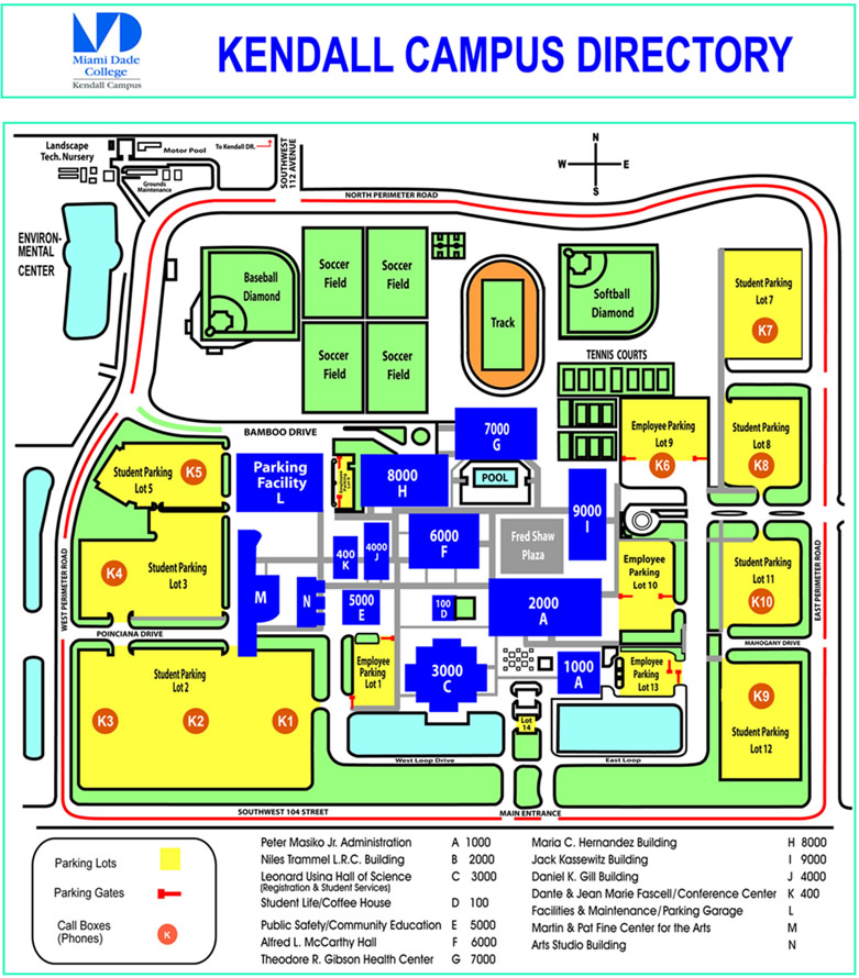 Miami Dade College - Kendall campus Map See map details From mdc.edu Created 