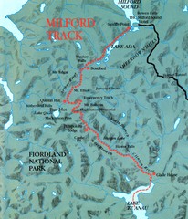 Milford Track Map