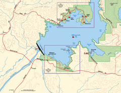 Millerton Lake State Recreation Area SW Map