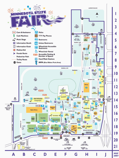 Map Of Mn State Fair Campus Map