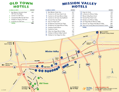 Mission Valley Tourist Map