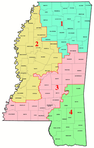 Mississippi Congressional Map
