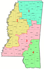 Mississippi Congressional Map