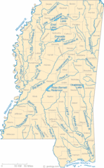 Mississippi Rivers Map