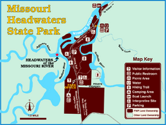 Missouri Headwaters State Park Map