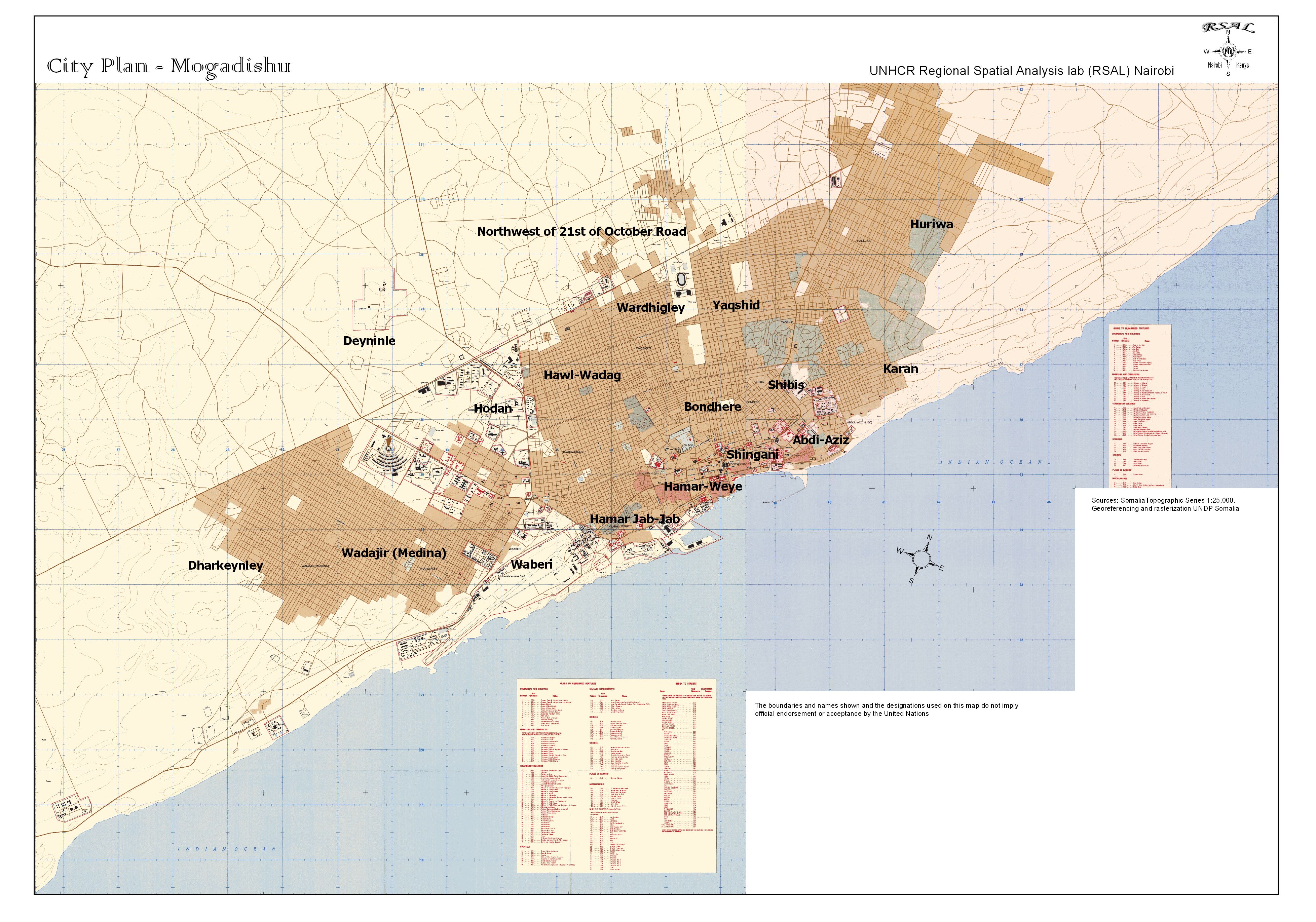 Map Mogadishu