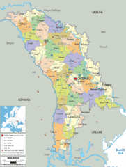Moldova - Political Map