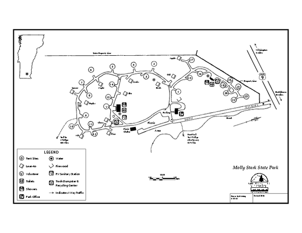 Molly Stark State Park Campground Map