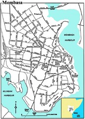 Mombasa City Map