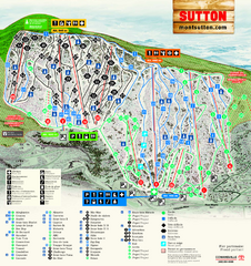 Mont Sutton Ski Trail Map