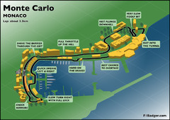 Monte Carlo Grand Prix track Map